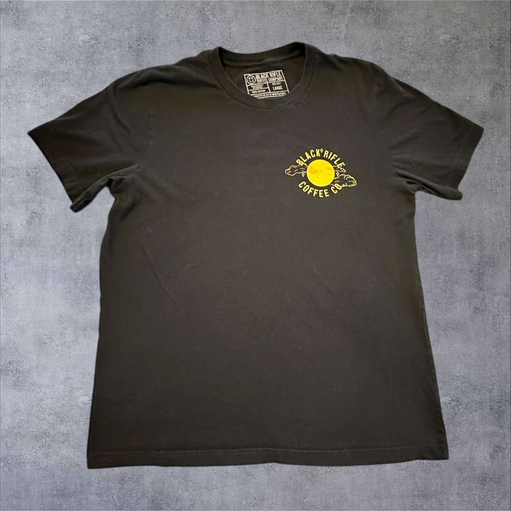 Black Rifle Coffee Company Boston Tea Party Graphic T-Shirt Mens Large Black